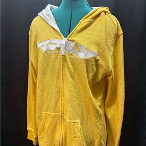 Fly Racing Yellow Hoodie